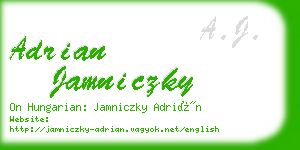 adrian jamniczky business card